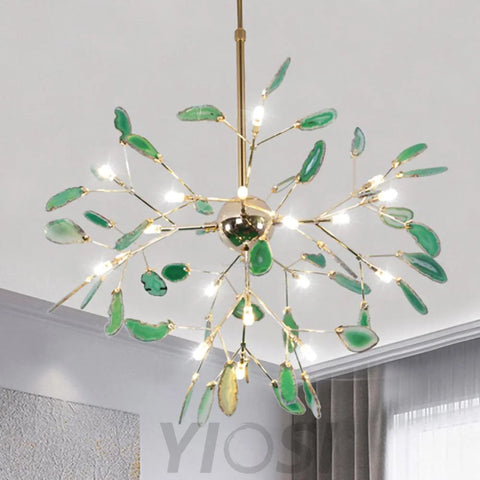 Agate Flake Chandelier with 4/12/16/20 heads - Branch-1-Yiosilamp