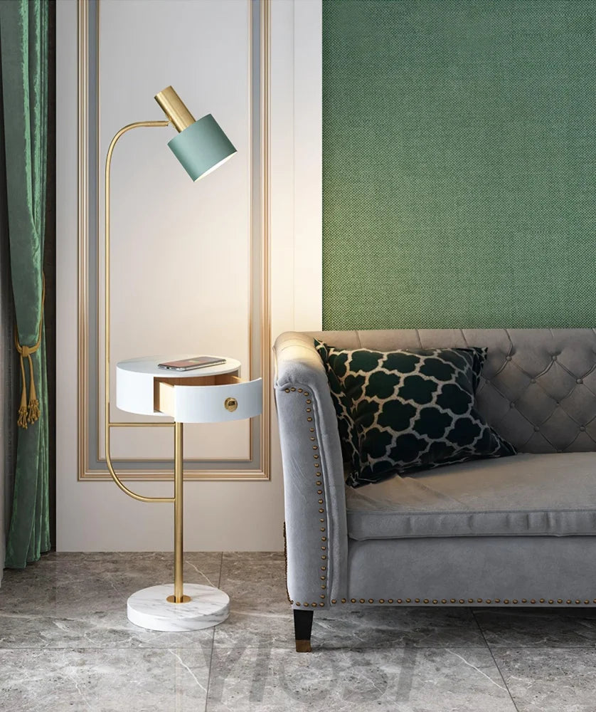 Agueda Floor Lamp ∅ 11.8″ - Yiosilamp