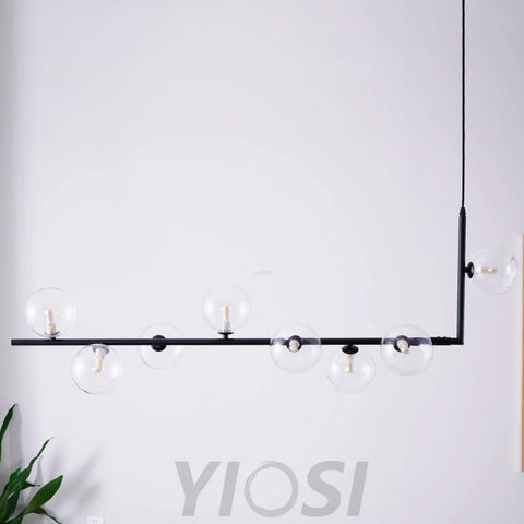 Air 73 Glass Pendant, Dining table pendant light, Kitchen Island Light - Yiosilamp