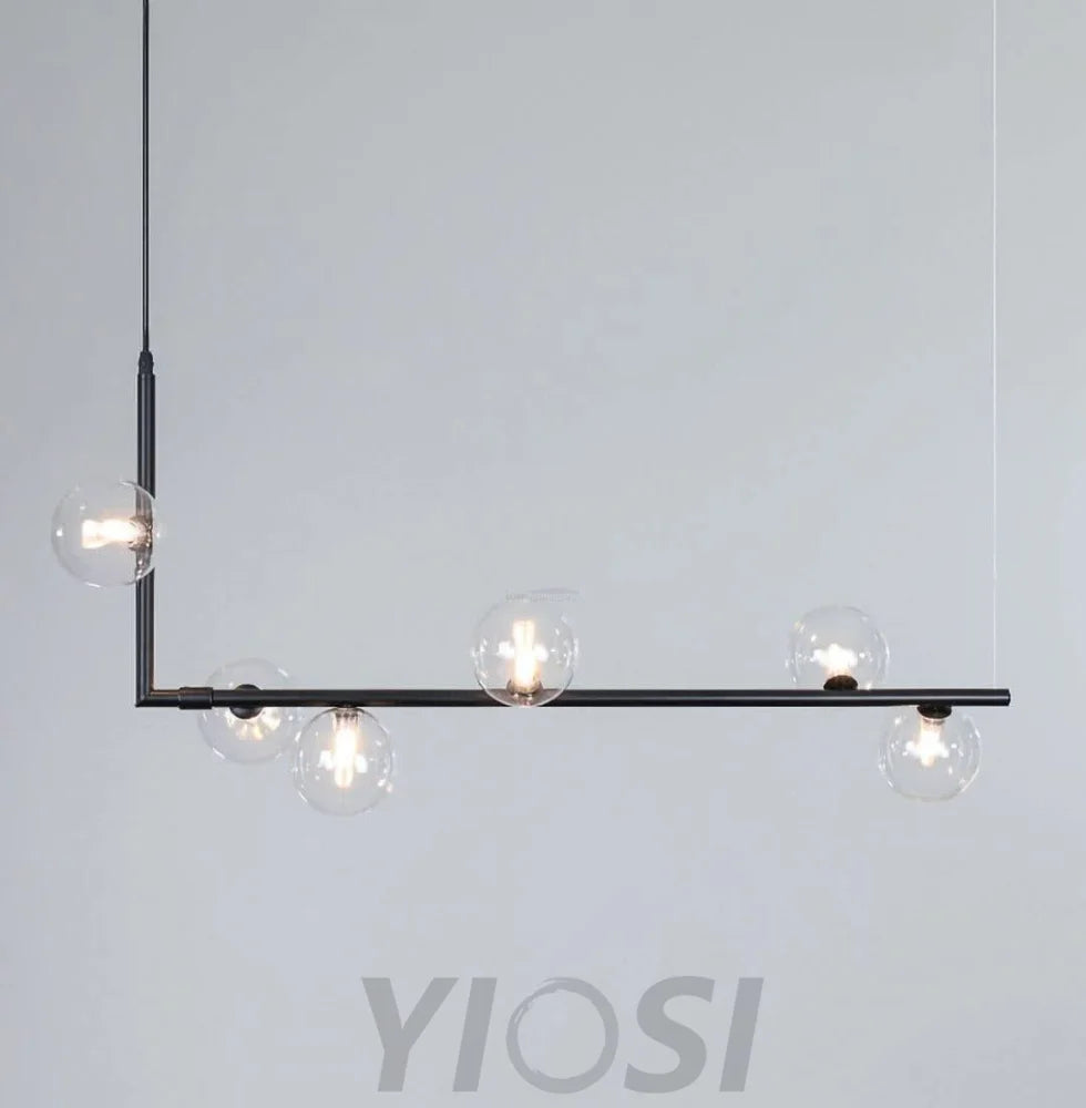 Air 73 Glass Pendant, Dining table pendant light, Kitchen Island Light - Yiosilamp