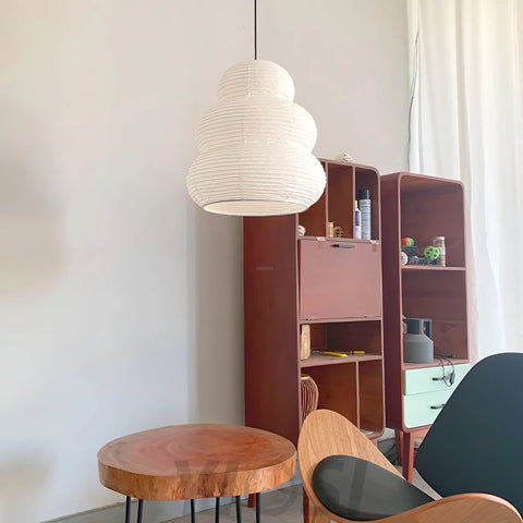 Akari Paper Pendant - Akari, Modern pendant light, Paper-1-Yiosilamp