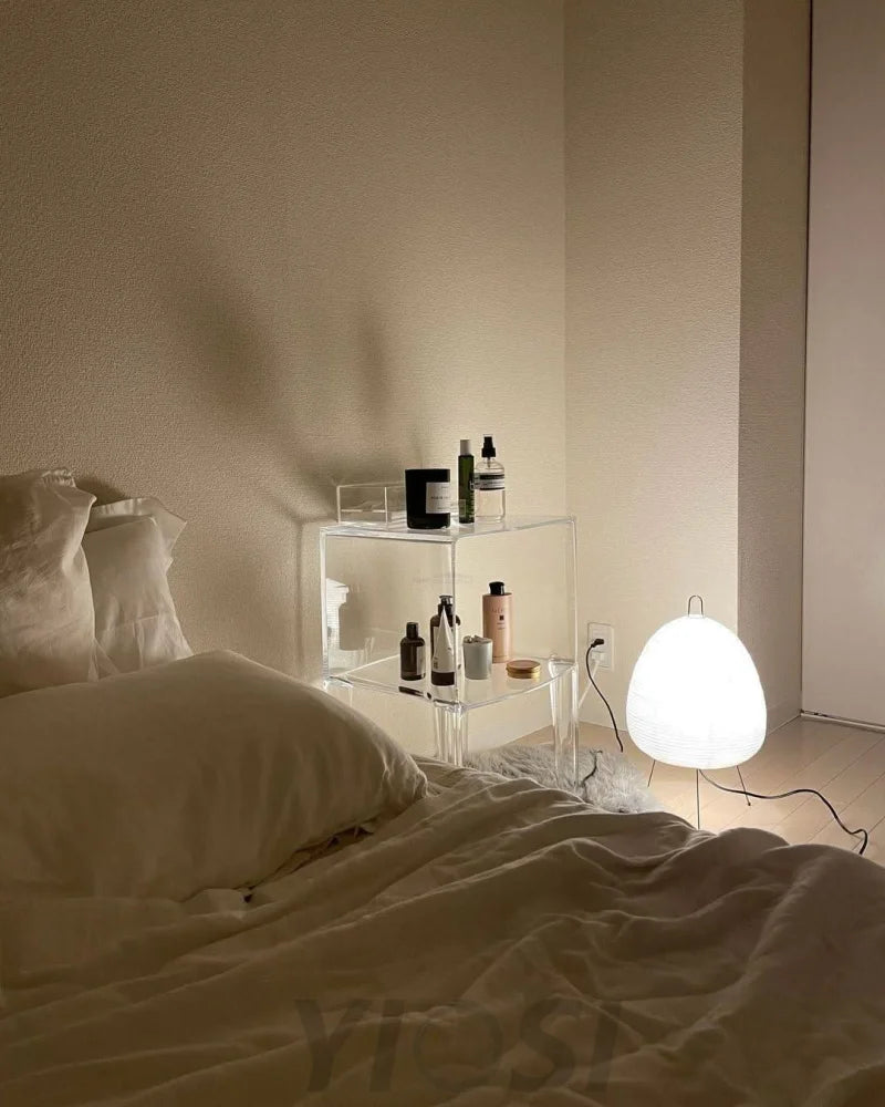 Akari Paper Round Table Lamp - Yiosilamp