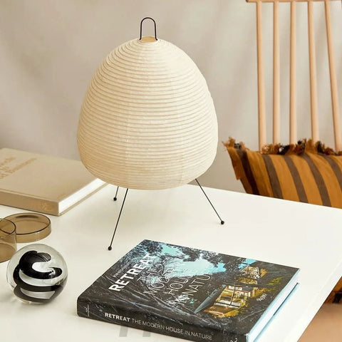 Akari Paper Round Table Lamp - Yiosilamp