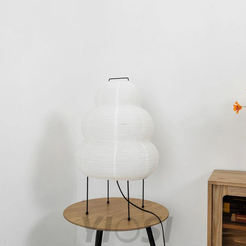 Akari Paper Round Table Lamp - Yiosilamp