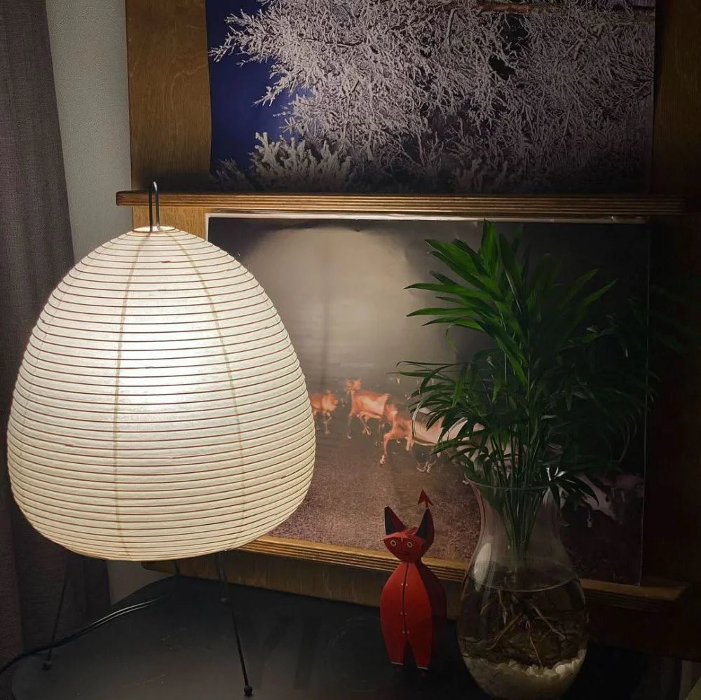 Akari Paper Round Table Lamp - Yiosilamp