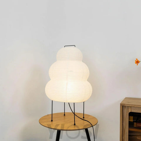 Akari Paper Round Table Lamp - Yiosilamp