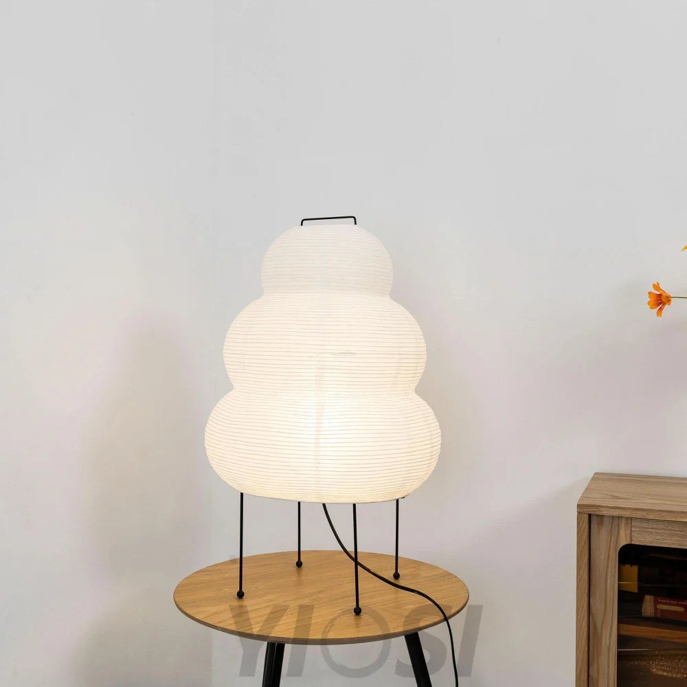 Akari Paper Round Table Lamp - Yiosilamp