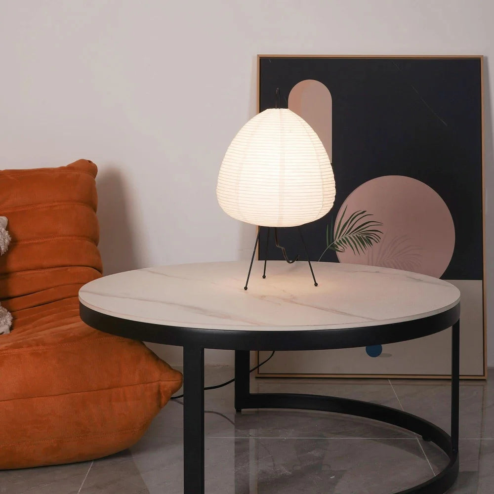 Akari Paper Round Table Lamp - Yiosilamp