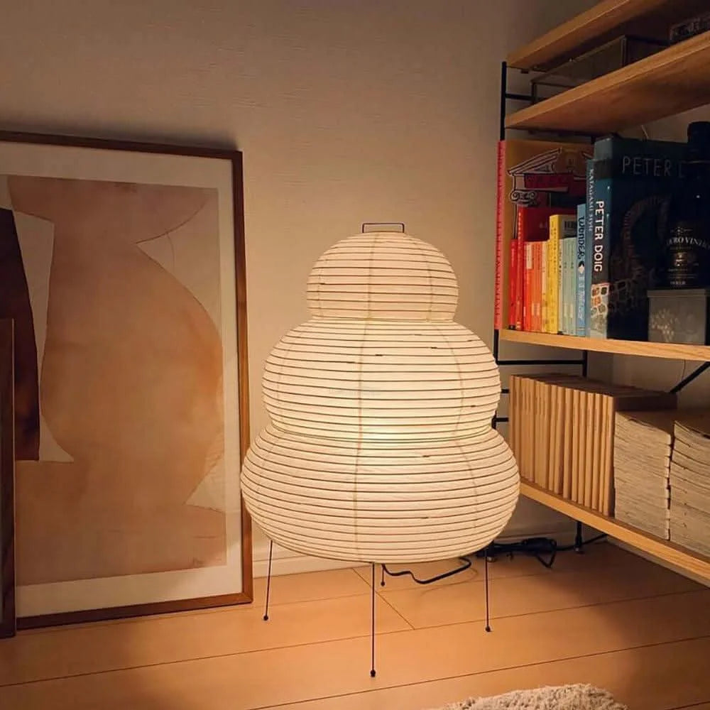 Akari Paper Round Table Lamp - Yiosilamp