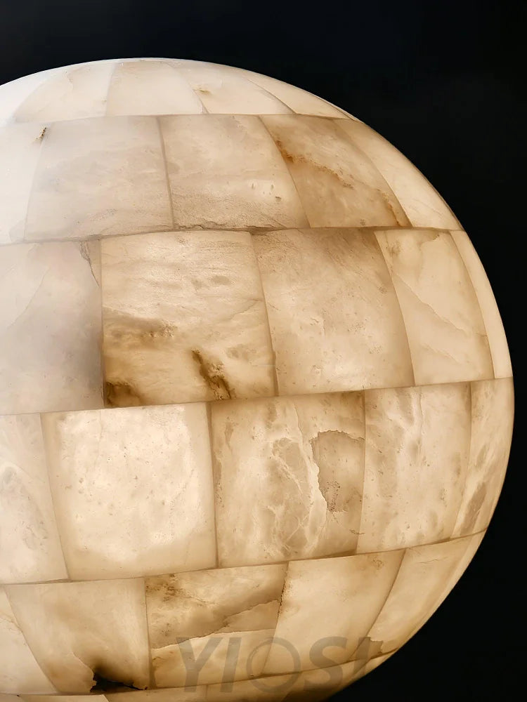 Alabaster Ball Pendant Light - Alabaster, Alabaster Pendant-1-Yiosilamp