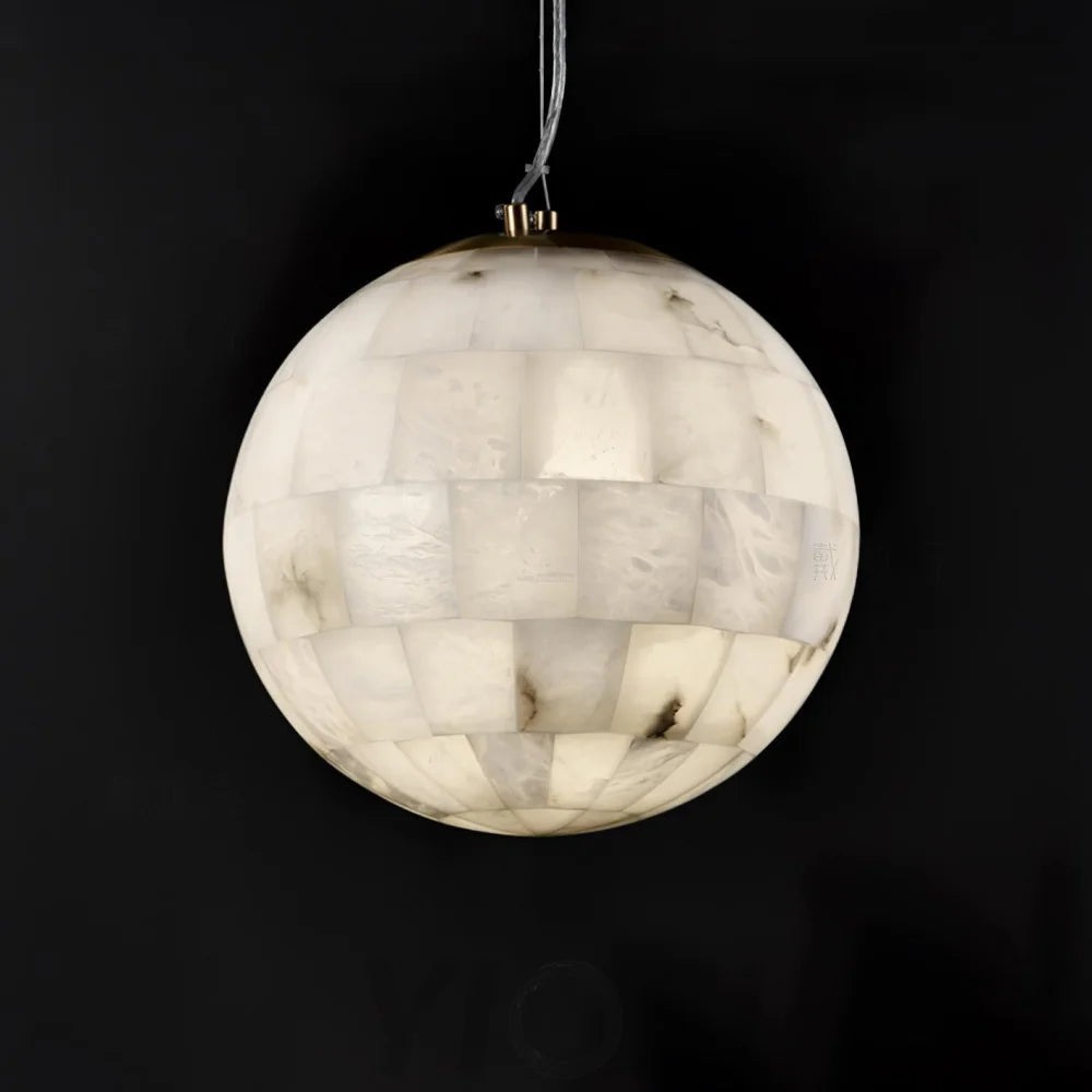 Alabaster Ball Pendant Light - Alabaster, Alabaster Pendant-1-Yiosilamp