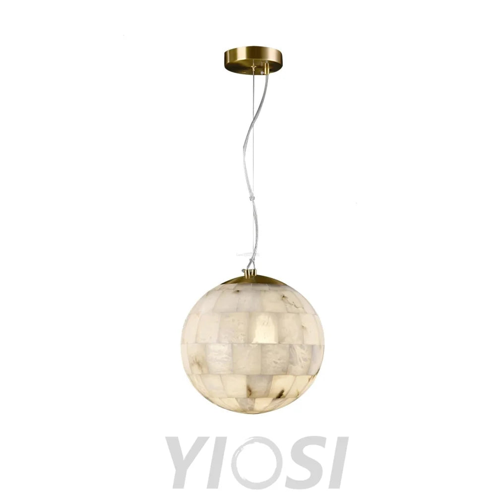 Alabaster Ball Pendant Light - Alabaster, Alabaster Pendant-1-Yiosilamp