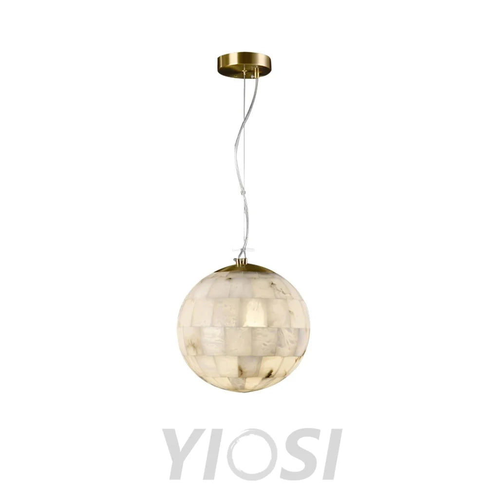 Alabaster Ball Pendant Light - Alabaster, Alabaster Pendant-1-Yiosilamp