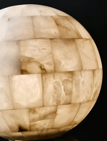 Alabaster Ball Table Lamp