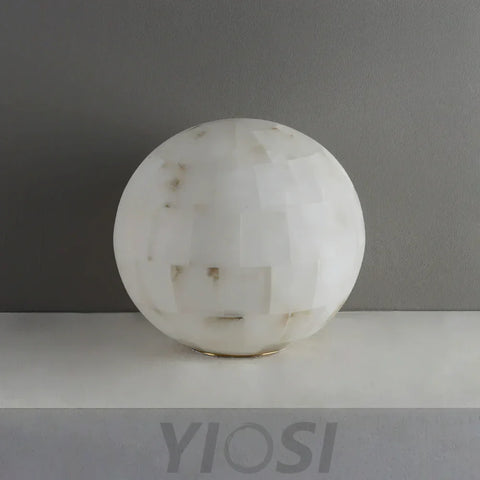 Alabaster Ball Table Lamp