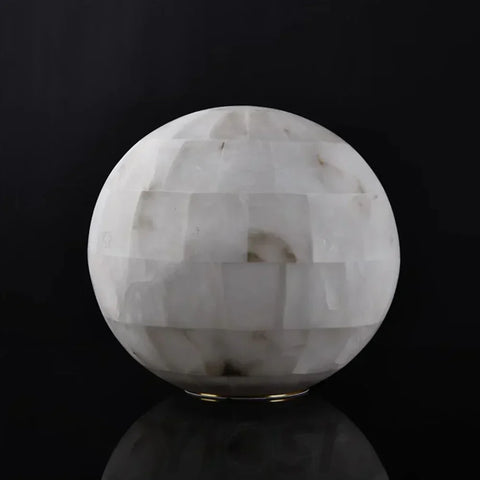 Alabaster Ball Table Lamp