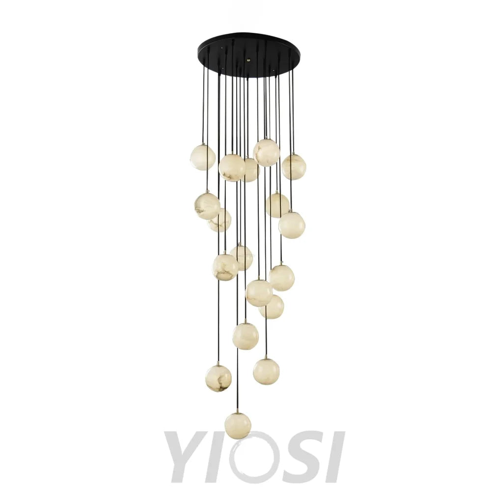 Alabaster Balls Cluster Chandelier with 3/5/7/9/16/18 heads - Yiosilamp