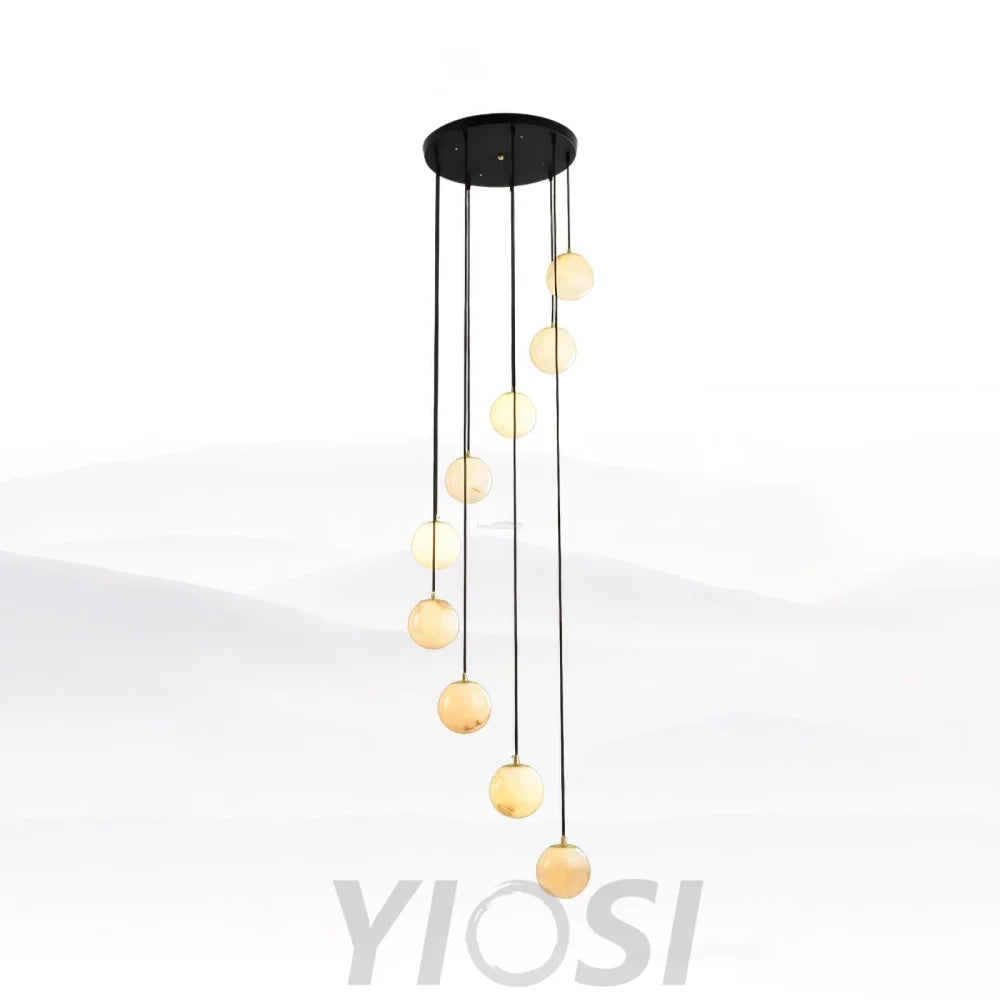 Alabaster Balls Cluster Chandelier with 3/5/7/9/16/18 heads - Yiosilamp