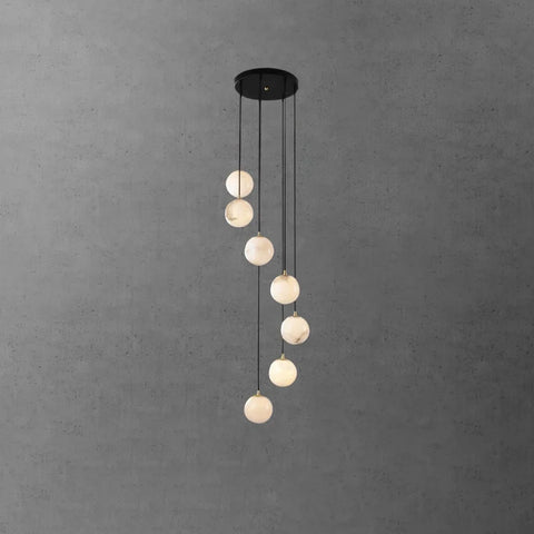 Alabaster Balls Cluster Chandelier with 3/5/7/9/16/18 heads - Yiosilamp