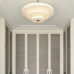 Ice Queen Alabaster Bronze & White LED Chandelier – Elegant 33‑Inch
