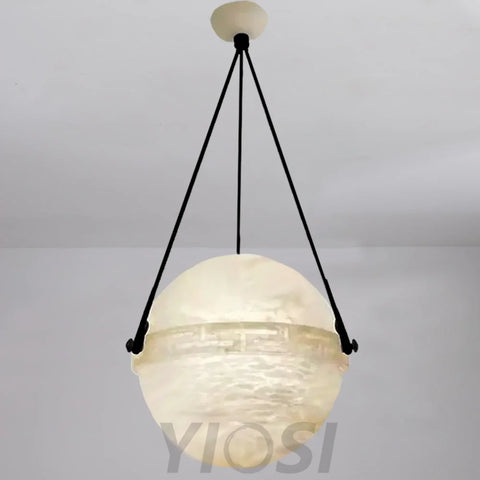 Alabaster Globe Pendant Light