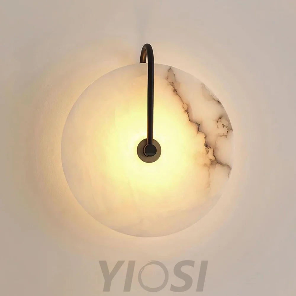 Alabaster LED Wall Lamp 6''/8''/10''/12'' - Yiosilamp