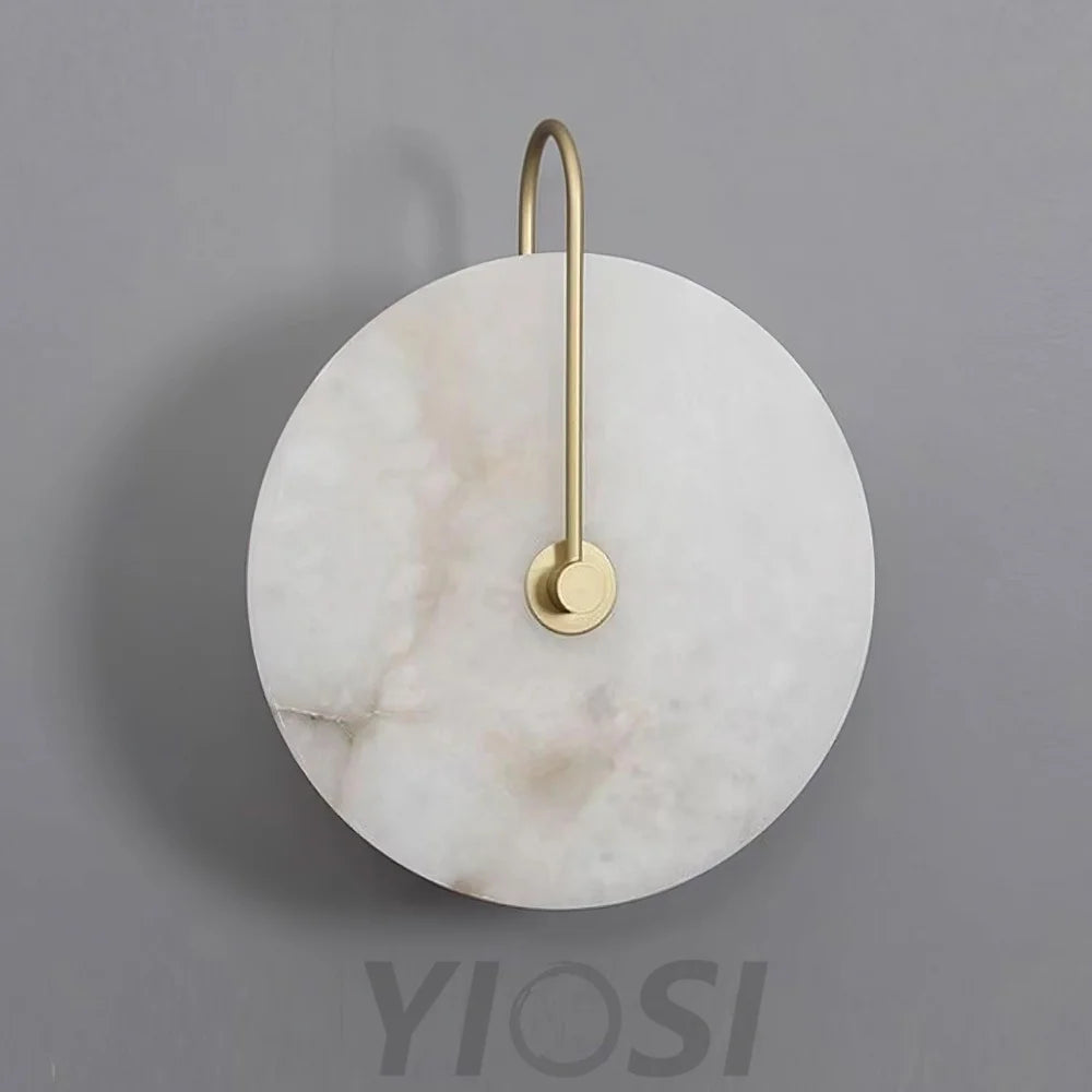 Alabaster LED Wall Lamp 6''/8''/10''/12'' - Yiosilamp