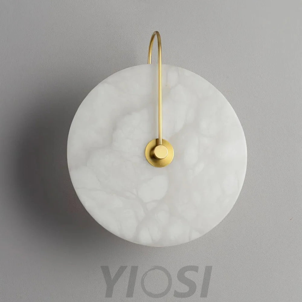 Alabaster LED Wall Lamp 6''/8''/10''/12'' - Yiosilamp