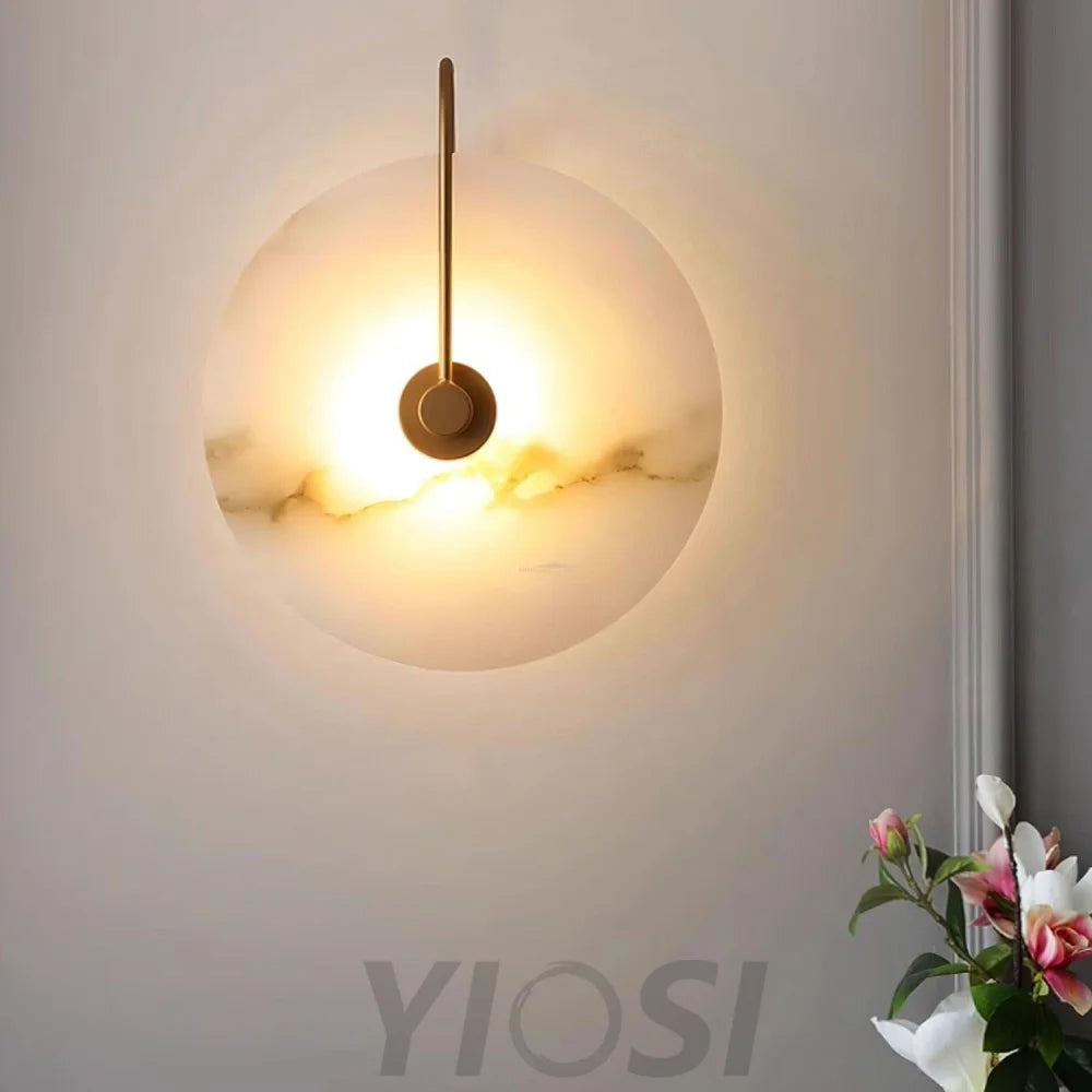 Alabaster LED Wall Lamp 6''/8''/10''/12'' - Yiosilamp