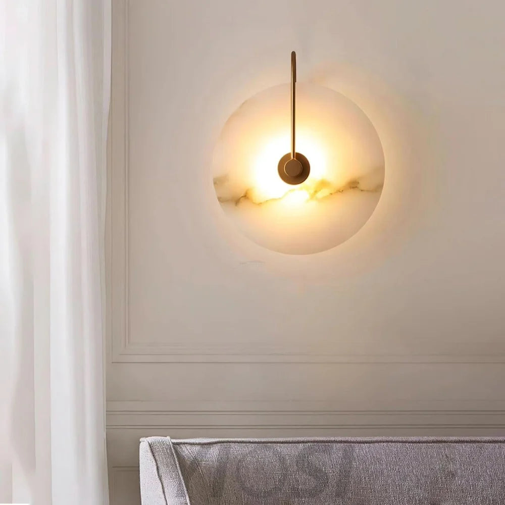 Alabaster LED Wall Lamp 6''/8''/10''/12'' - Yiosilamp