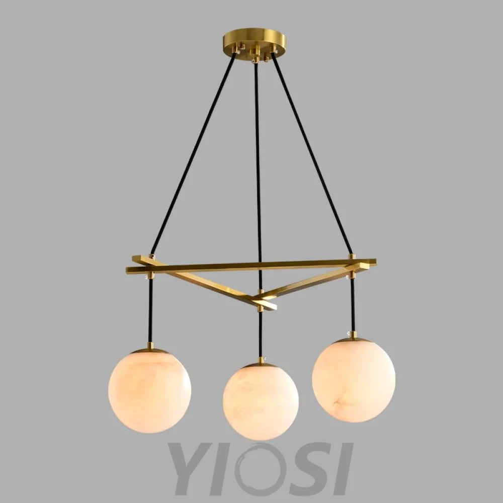 Alabaster Modern Round Ball Chandelier Chandeliers For Dining Room Stairways Foyer Bedrooms Kitchen