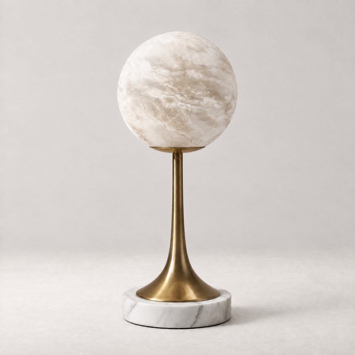 Alabaster Orb Table – lights off