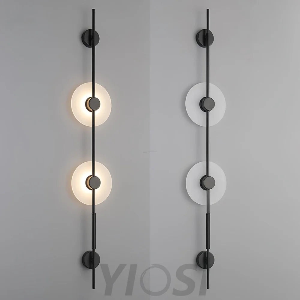 Alabaster Orb Vertical Wall Sconce - Yiosilamp