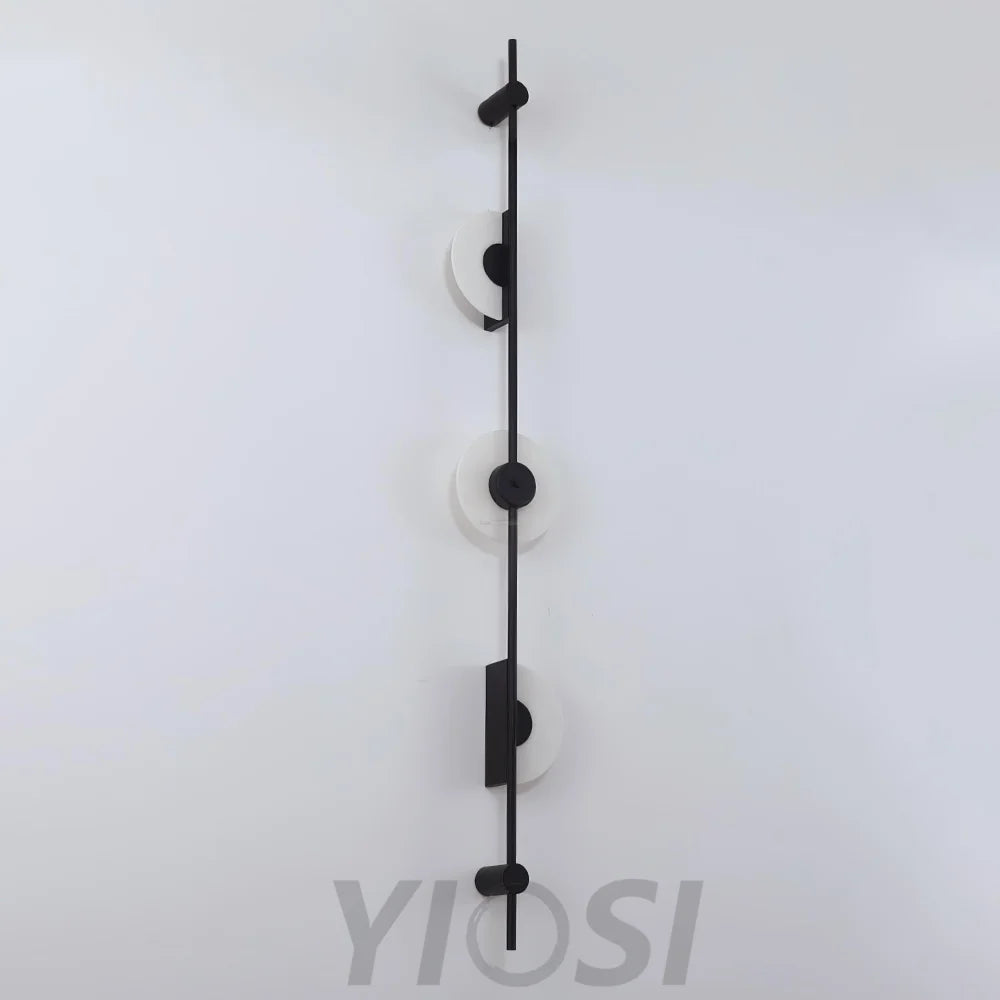 Alabaster Orb Vertical Wall Sconce - Yiosilamp