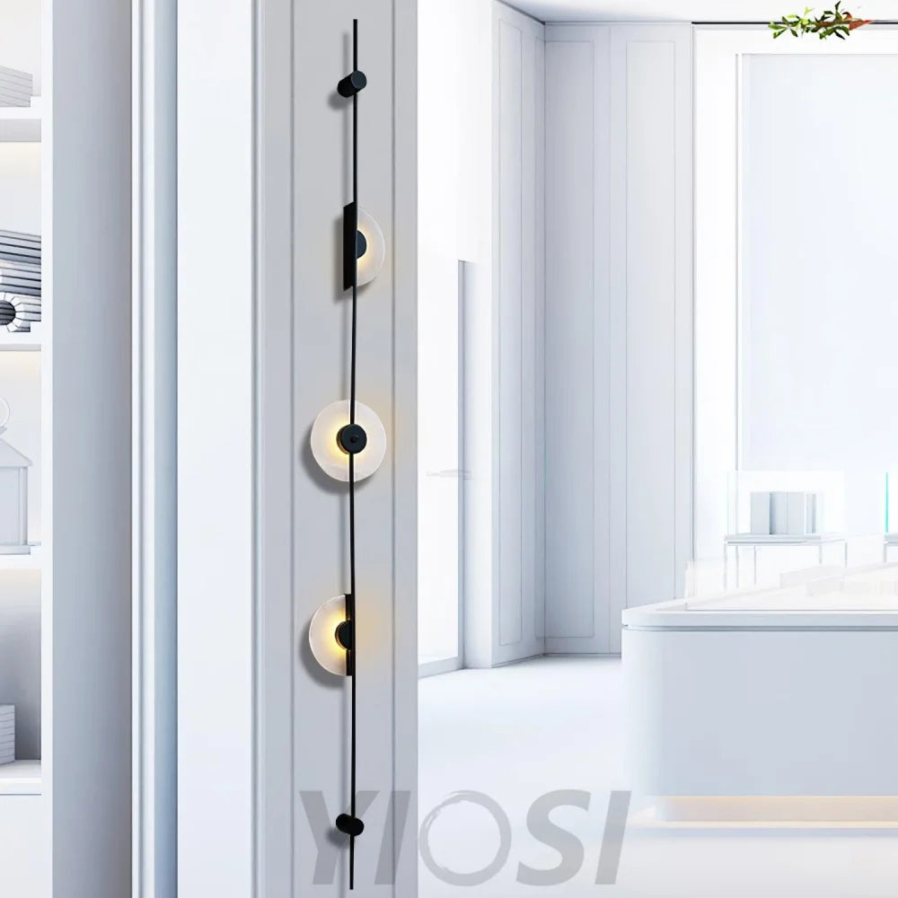 Alabaster Orb Vertical Wall Sconce - Yiosilamp