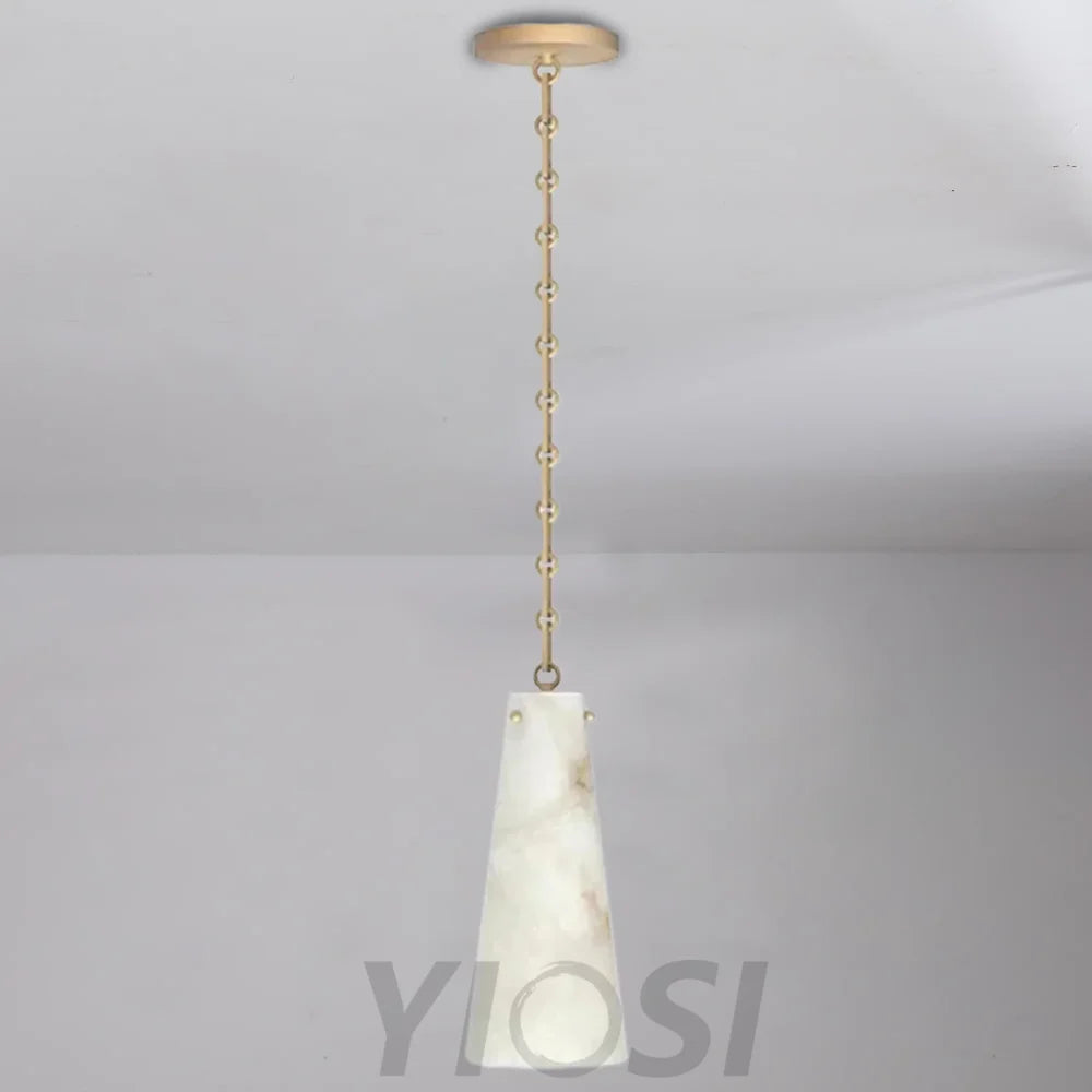 Alabaster Pendant Light Modern Brass Chandelier Chandeliers