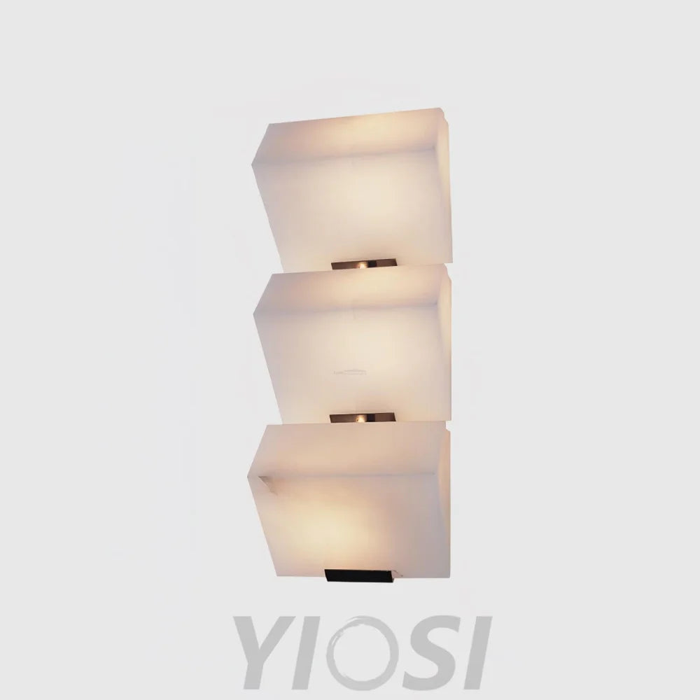 Alabaster Staircase Wall Sconce - Alabaster, Alabaster Wall Lamp-1-Yiosilamp