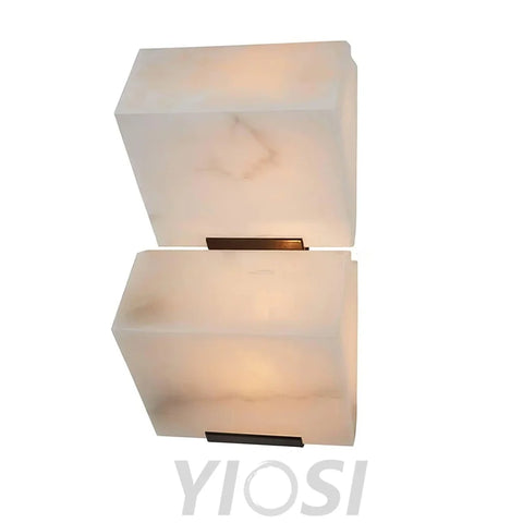 Alabaster Staircase Wall Sconce - Alabaster, Alabaster Wall Lamp-1-Yiosilamp