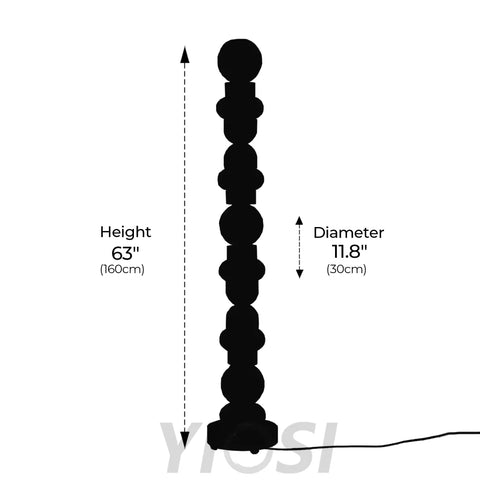 Alabaster Totem 16 Floor Standing Lamp