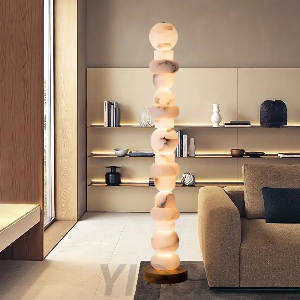 Alabaster Totem 16 Floor Standing Lamp