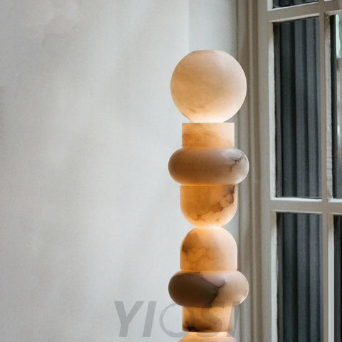 Alabaster Totem 16 Floor Standing Lamp