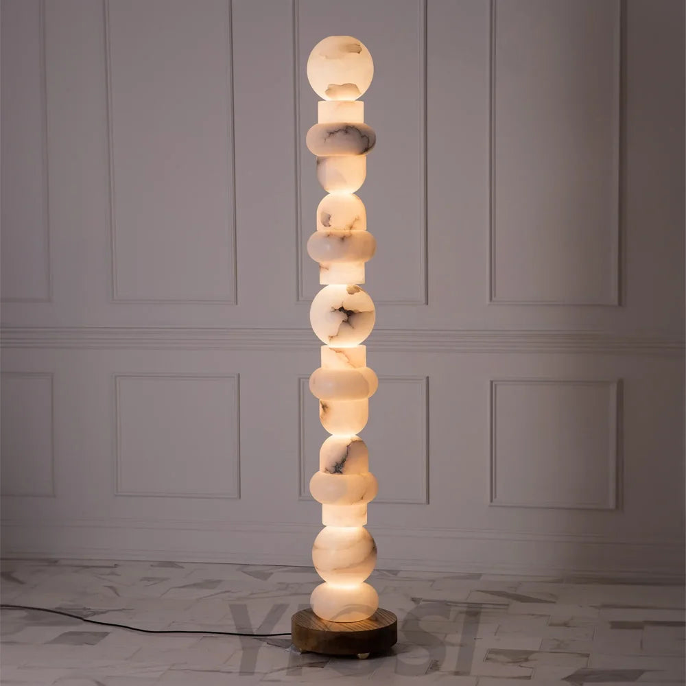 Alabaster Totem 16 Floor Standing Lamp