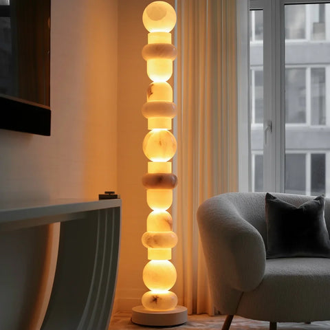 Alabaster Totem 16 Floor Standing Lamp