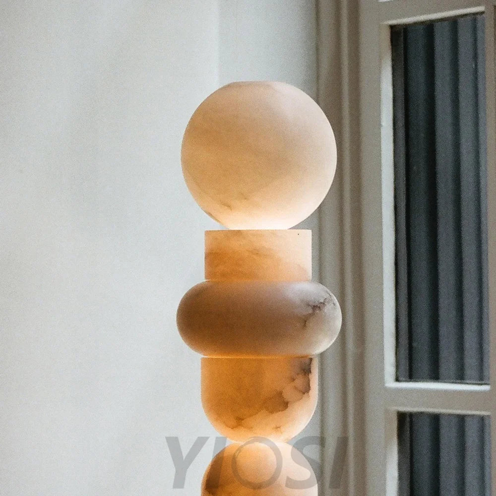 Alabaster Totem 16 Floor Standing Lamp