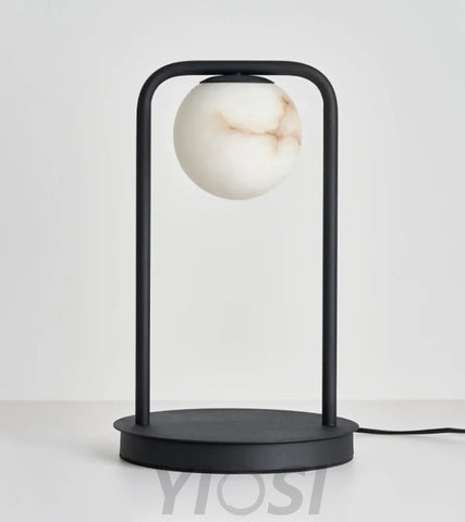 Alabaster Tribeca Black Table Lamp