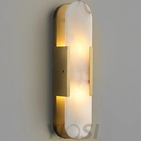 Alabaster Vertical Modern Wall Sconce