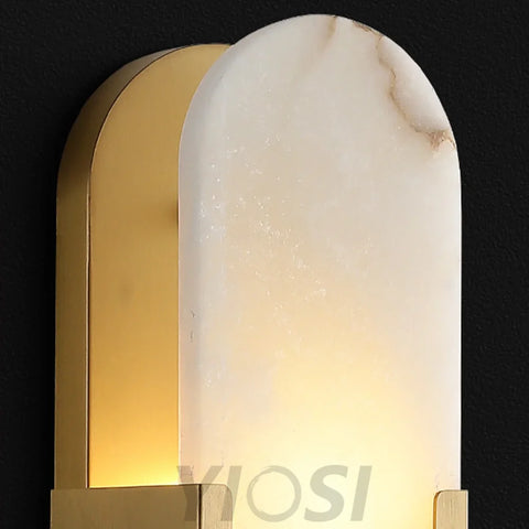 Alabaster Vertical Modern Wall Sconce