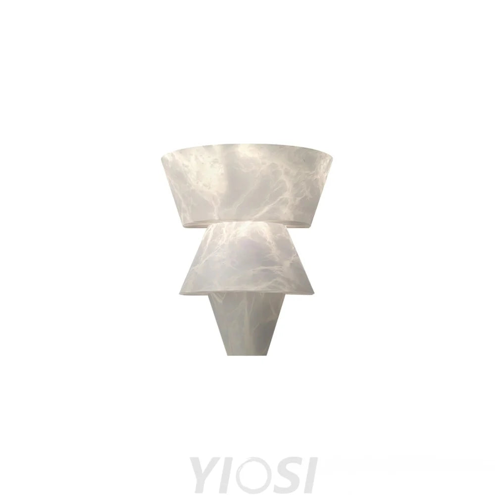 Vakkerlight Alabaster Laboratory Wall Light – Modern Geometric Sconce