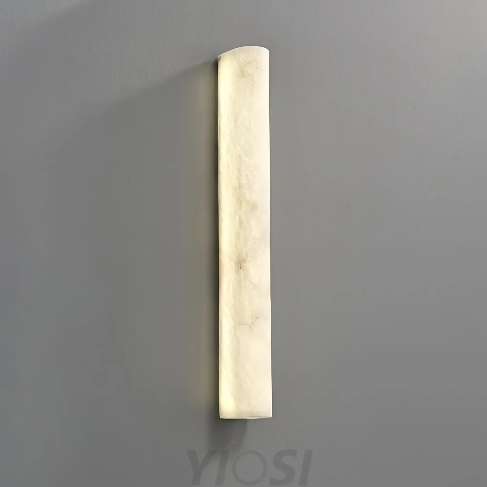 Luminara Alabaster Wall Sconce Handcrafted Stone Light Warm Glow