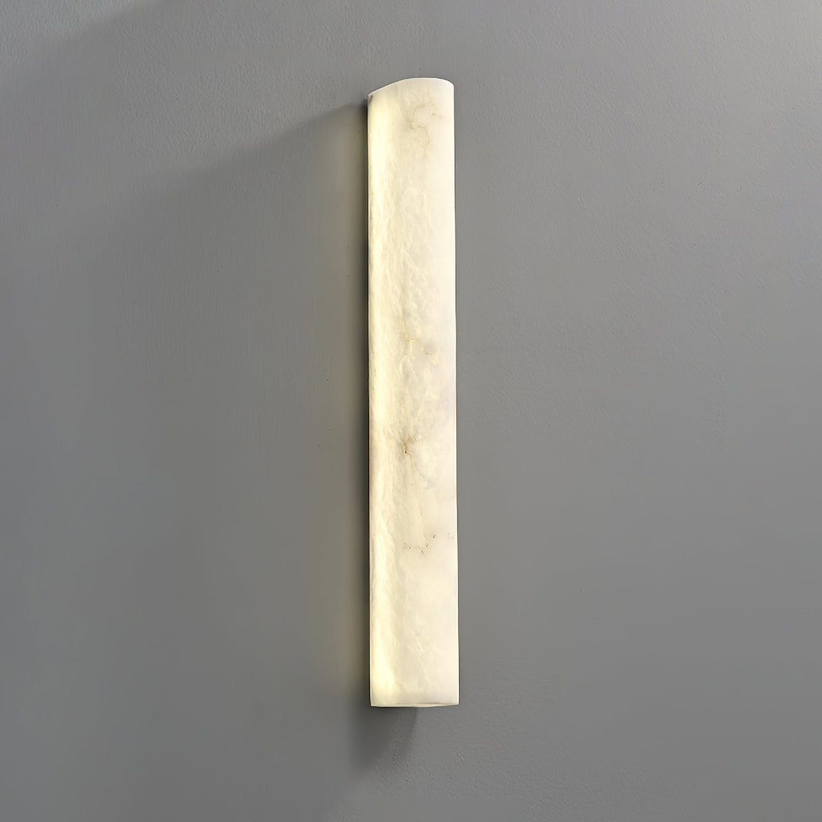 Luminara Handcrafted Alabaster Wall Sconce Warm LED Light